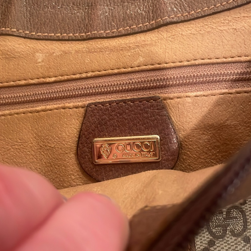 Gucci Brown and Tan Shoulder Bag - Picture 7 of 8